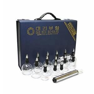 Dae Kun Bu-Hang Cupping Set with Glass Cups and Pump